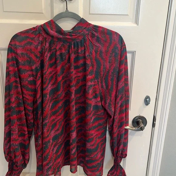 Entro silk colorful blouse - Picture 1 of 3